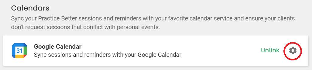 Google Calendar Integration – Help @ Practice Better