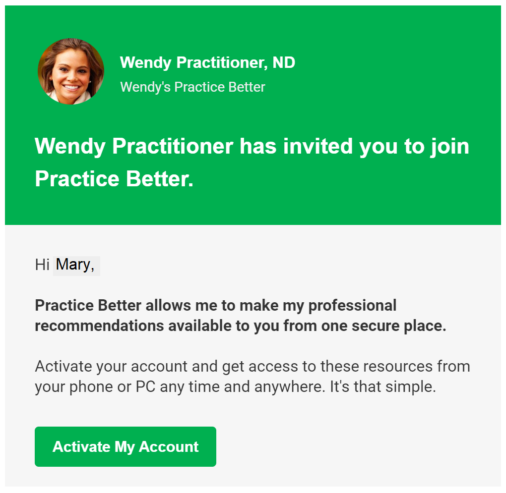 Practitioner Account