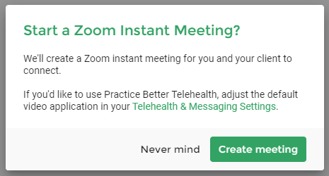 starting a zoom meeting