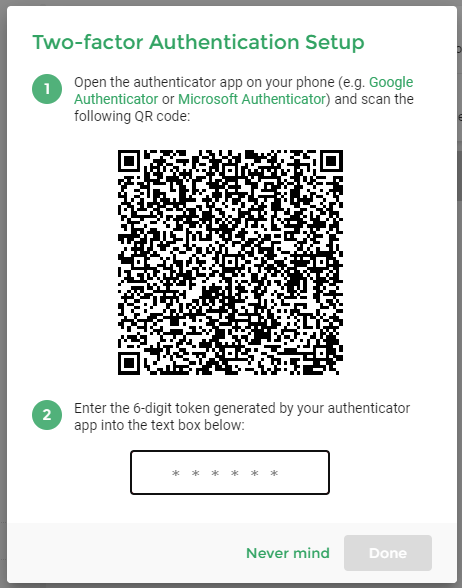 google two factor authentication api